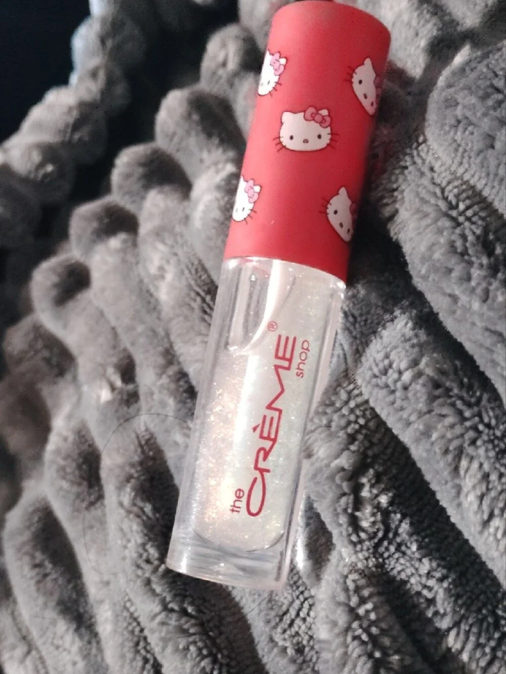 NWOT Crème Shop Glitter Lip Gloss - White Sparkle (The Crème Shop x Hello Kitty